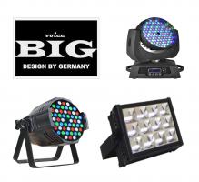 Фото Новинки! Новое поступление бюджетной линейки светодиодных голов, прожекторов и стробоскопов от фирмы BIG!