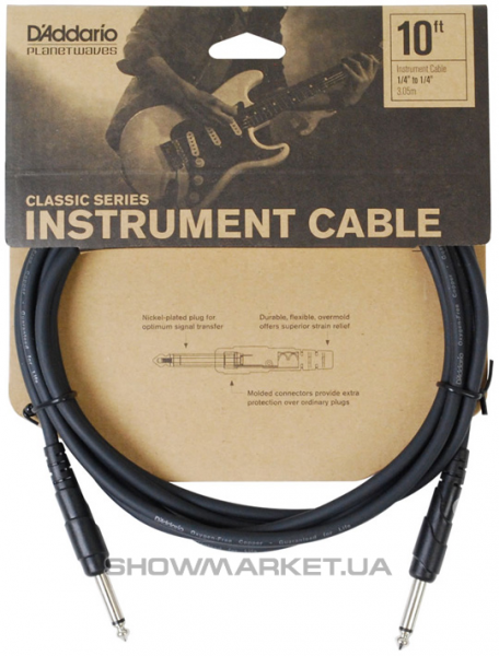 Фото Кабель - PLANET WAVES PW-CGT-10 Classic Series Instrument Cable 10ft L