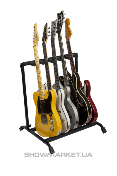 Фото Складаний стенд для гітар - GATOR FRAMEWORKS GFW GTR RACK5 5x Collapsible Guitar Rack L