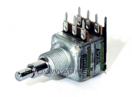 Потенциометр громкости - WARWICK MEC M85110 Потенциометр двухшахтовый 2x100кОм