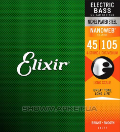 Струны для электро бас-гитар - Elixir 4S NW LM L