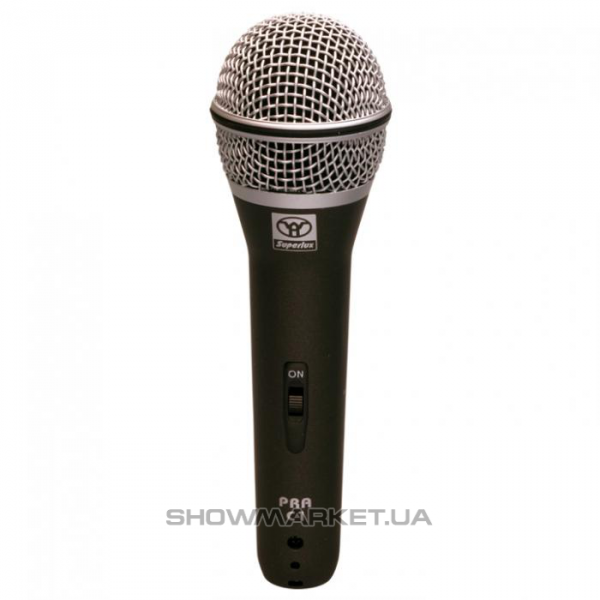 Фото Мікрофон вокальний, динамічний (з вимикачем) SUPERLUX PRAC1 L