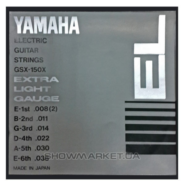 Фото Комплект струн для електрогітари YAMAHA GSX150X ELECTRIC EXTRA LIGHT (08-38) L