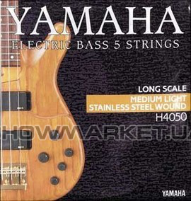 Фото Комплект струн для бас-гітари YAMAHA H4050 STAINLESS STEEL MEDIUM LIGHT 5 STRING (45-126) L