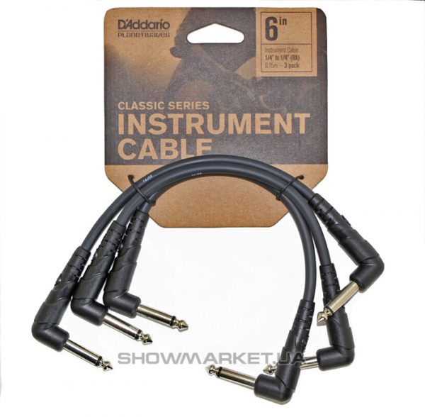 Фото Кабель - PLANET WAVES PW-CGTP-305 Classic Series Patch Cable (3-pack) L