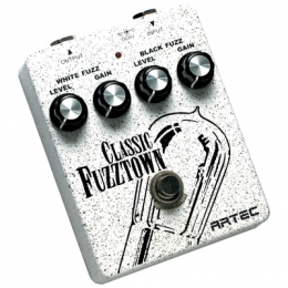 Педаль эффектов Artec FUZZTOWN WHITE FUZZ/BLACK FUZZ FZT1