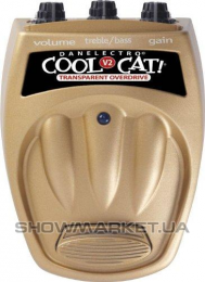 Педаль эффектов для электрогитары с эффектом Овердрайв DANELECTRO COOL CAT TRANSPARENT OVERDRIVE V2