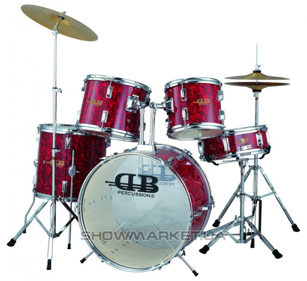 Фото Ударная установка - DB Percussion DB52-44 Wine Red L