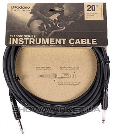 Фото Кабель - PLANET WAVES PW-CGT-20 Classic Series Instrument Cable 20ft L
