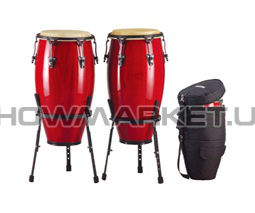 Фото Конго барабани дерев'яні MAXTONE WDC33WR/S Red L