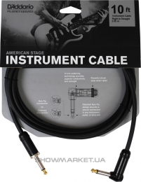 Кабель - PLANET WAVES PW-AMSGRA-10 American Stage, Right to Straight 10ft