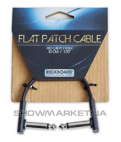 Фото Готовий кабель - ROCKBOARD RBOCABPC F10 BLK FLAT PATCH CABLE L