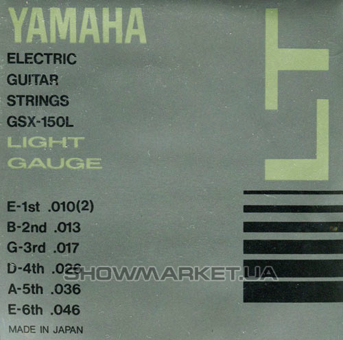 Фото Струни для електрогітар YAMAHA GSX150L ELECTRIC LIGHT (10-46) L
