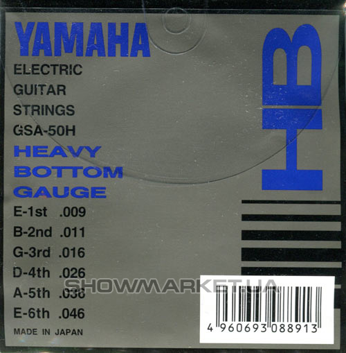 Фото Комплект струн для електрогітари YAMAHA GSA50H ELECTRIC HEAVY BOTTOM (09-46) L