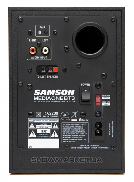 Фото Студійний монітор SAMSON MEDIA ONE BT3/Bluetooth L