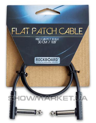 Фото Інструментальний патч-кабель - ROCKBOARD RBOCABPC F30 BLK FLAT PATCH CABLE L