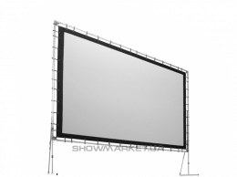 Екран прямої проекції на люверсах з беломатового полотна AV Screen