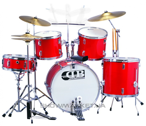 Фото Ударна установка - DB Percussion DB52-29 Metallic Red L