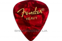 Набор медиаторов FENDER 351 PREMIUM CELLULOID RED MOTO HEAVY