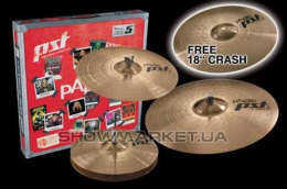 Наборы тарелок - Paiste 5 Universal Set + Crash 18