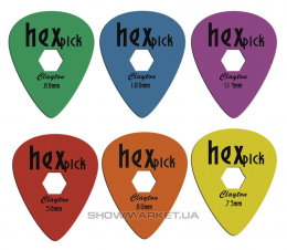 Медиатор - Clayton HX100/12 HEXPICK DURAPLEX STD (упак 12шт.)