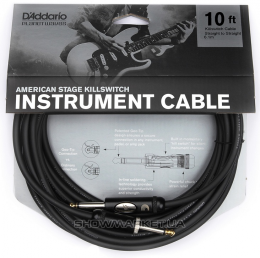 Кабель - PLANET WAVES PW-AMSK-10 AMERICAN STAGE KILL SWITCH 10ft