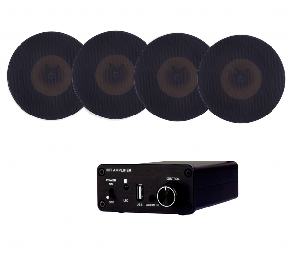 Фото Акустичний комплект SKY SOUND BOX PRO-6004 BLACK+bluetooth+wi-fi L
