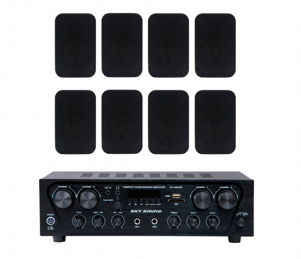Фото Акустический комплект SKY SOUND SKW-4808PM BLACK L