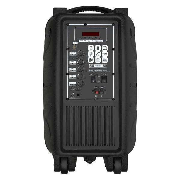 Фото Автономна акустична система BIG 300TORNADO USB/MP3/FM/BT/TWS + 2pcs VHF mic L