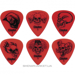 Медиатор - Clayton DBH/12 DEMONIZED SKULLS HEAVY (упак 12шт.)