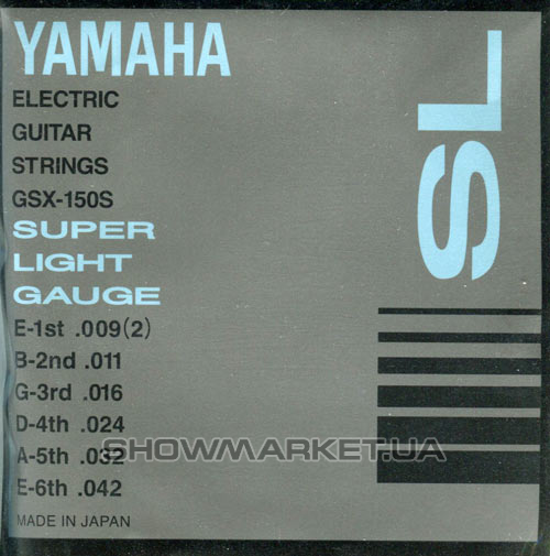 Фото Комплект струн для електрогітари YAMAHA GSX150S ELECTRIC SUPER LIGHT (09-42) L