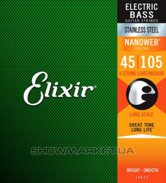 Струны для электро бас-гитар - Elixir Bass SS NW 4 M 050