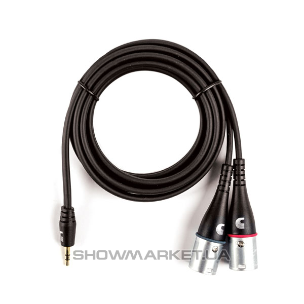 Фото Міжблочний готовий кабель D`ADDARIO PW-MPXLR-06 Custom Series 1/8” to Dual XLR Audio Cable (1.8m) L