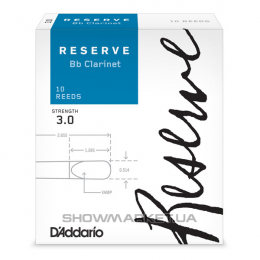 Трости для кларнета - D`ADDARIO DCR1030 Reserve Bb Clarinet #3.0 10 Box