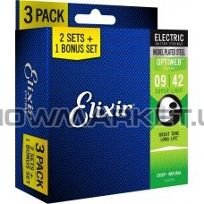 Струны для электрогитар - Elixir EL OW SL (3 Pk)