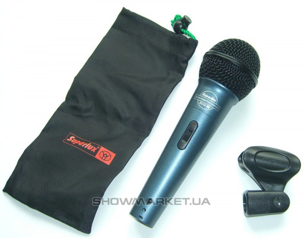 Фото Мікрофон вокальний, динамічний (з вимикачем) SUPERLUX ECO88S L