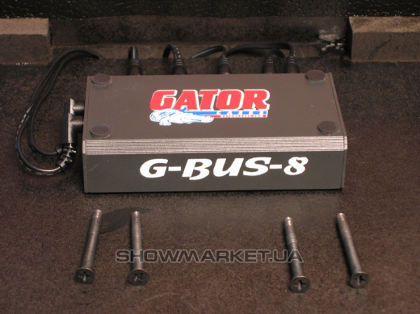 Фото Надійний педалборд з мережним адаптером і сумкою GATOR GPT-BL-PWR L