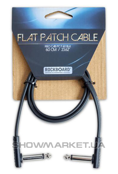Фото Інструментальний патч-кабель - ROCKBOARD RBOCABPC F60 BLK FLAT PATCH CABLE L
