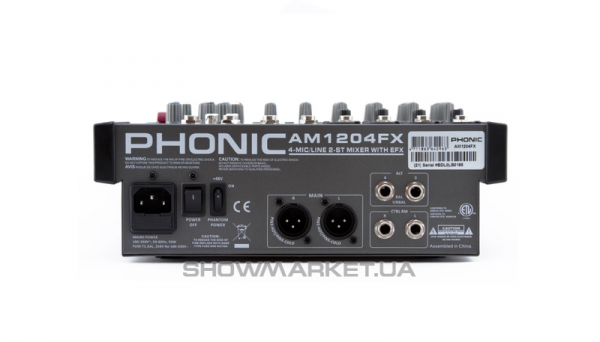 Фото Мікшерний пульт - Phonic AM 1204 FX USB L