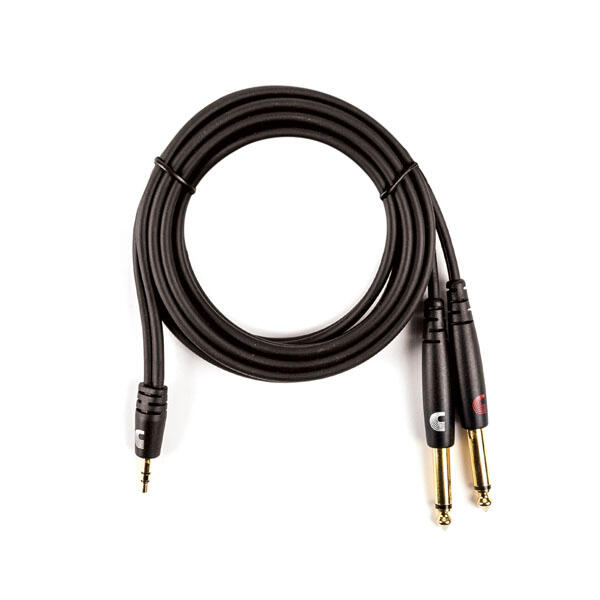 Фото Міжблочний готовий кабель D'ADDARIO PW-MPTS-06 Custom Series 1/8” to Dual 1/4” Audio Cable (1.8m) L