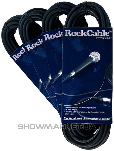 Фото Мікрофонний шнур - ROCKCABLE RCL30315 D7 Microphone Cable (15m) L