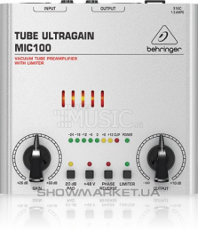 Ламповий мікрофонний передпідсилювач Behringer MIC100 TUBE ULTRAGAIN