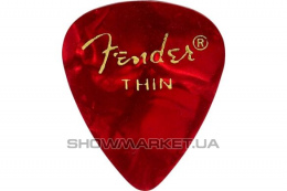 Набор медиаторов FENDER 351 PREMIUM CELLULOID RED MOTO THIN