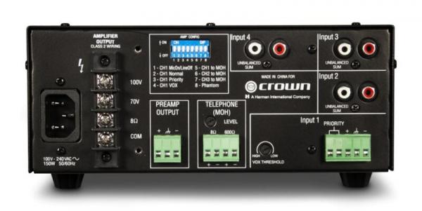 Фото Трансляційний підсилювач потужності Crown Audio 160MA L