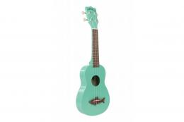 Укулеле KALA MAKALA SHARK SOPRANO SURF GREEN UKULELE