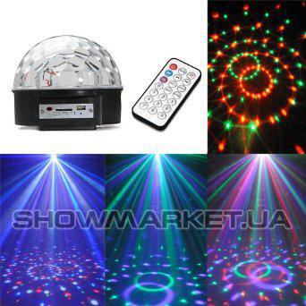 Фото Світлодіодний прилад Involight LED Magic Ball Light (MP3 player) L