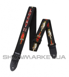 Гитарный ремень - DUNLOP D3823 LH LUCKY13 LOVE/HATE