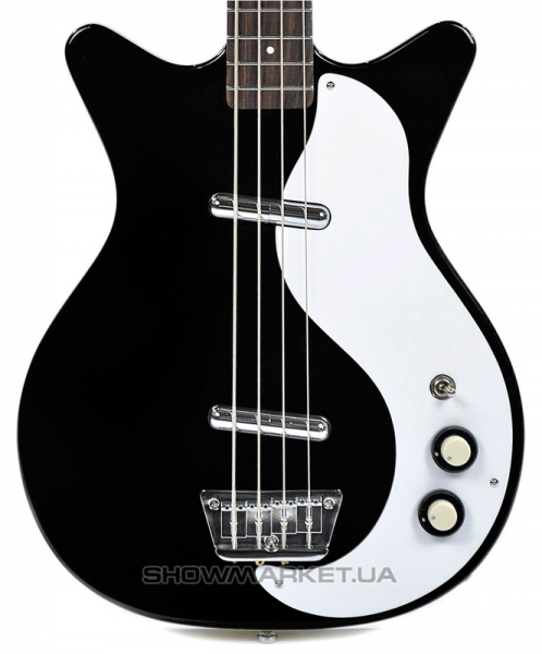 Фото Бас-гітара - DANELECTRO 59DC Long Scale Bass (Black) L