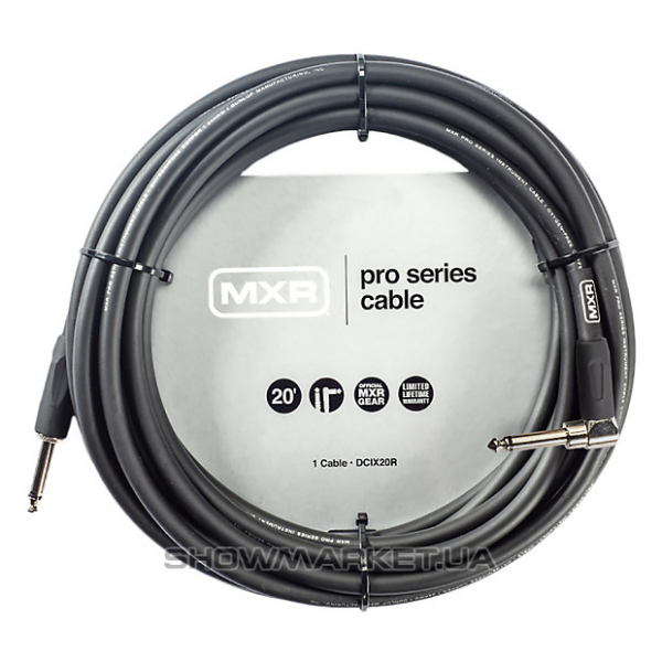 Фото Кабель - DUNLOP DCIX20R MXR PRO SERIES INSTRUMENT CABLE 20ft (Straight/Right) L