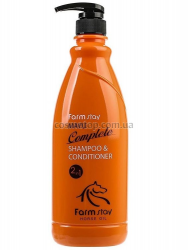 Шампунь + кондиционер с лошадиным маслом Farm Stay Mayu Complete Shampoo & Conditioner
